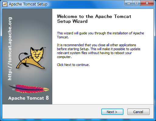 Tomcatのインストール01