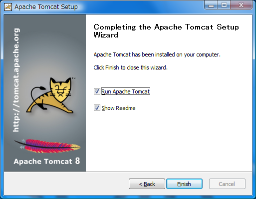 Tomcatのインストール08
